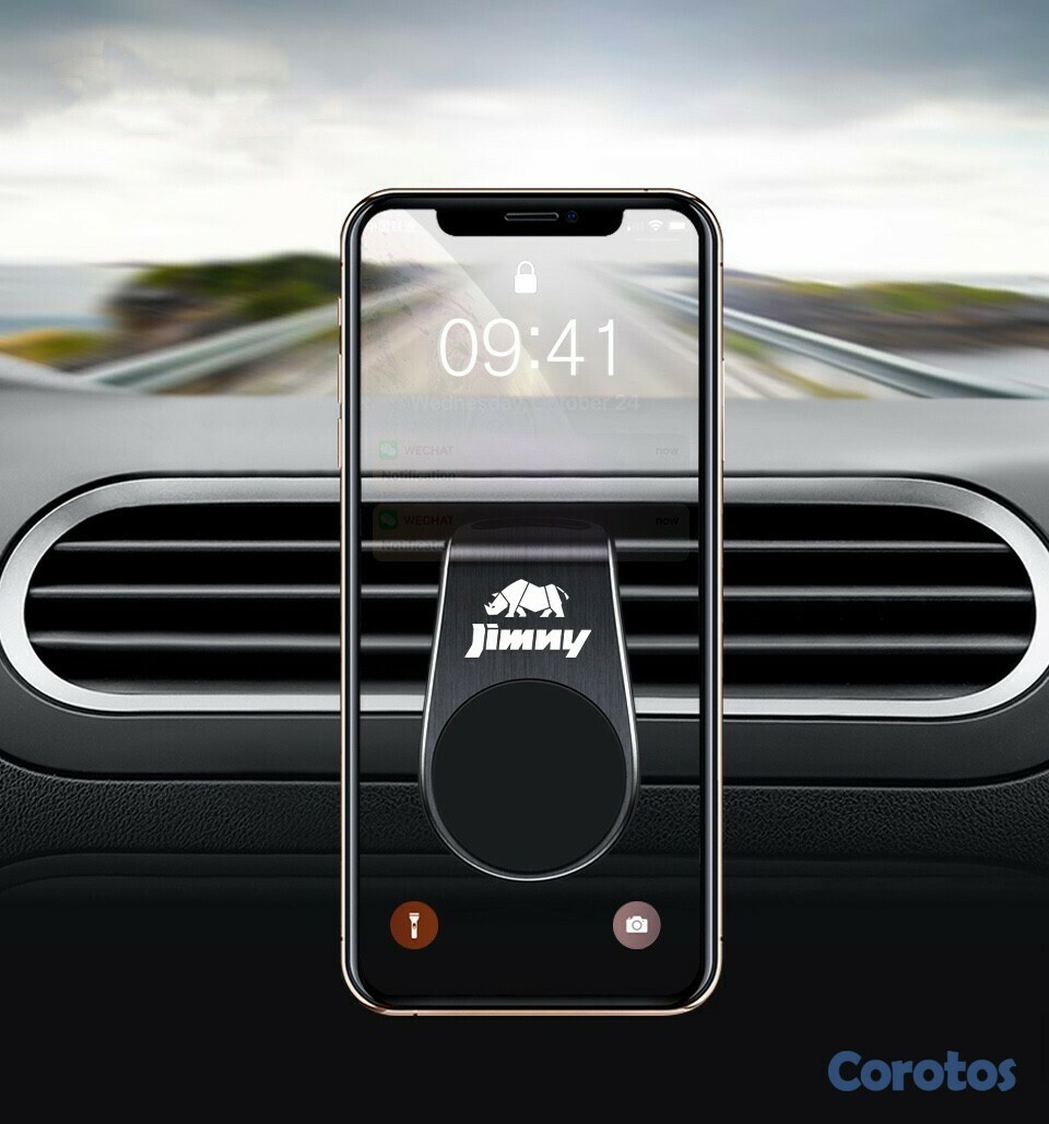 accesorios para electronica - Soporte universal de celular para carro con adhesivo CJ-14 1