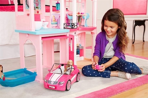 juguetes - Casa y carro de la Barbie