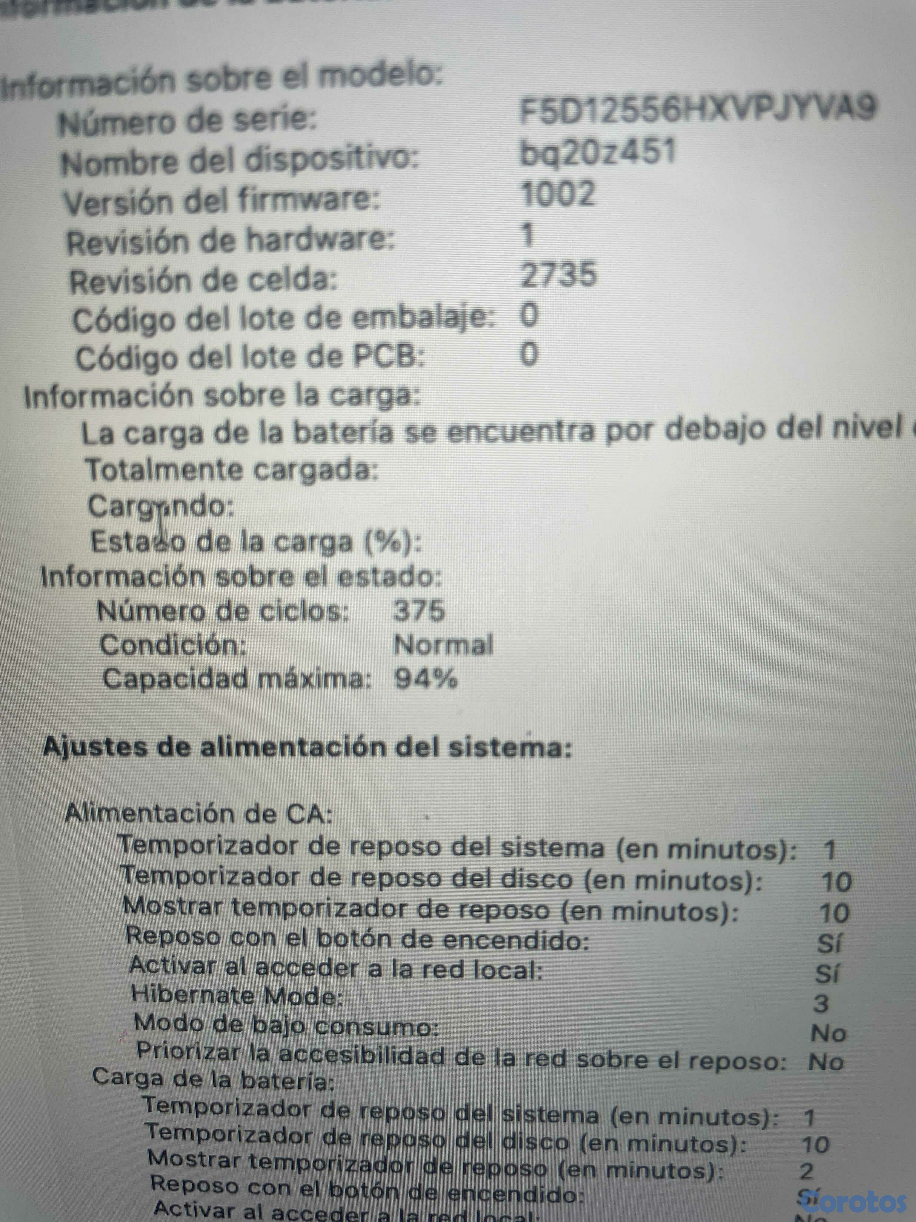 computadoras y laptops - MacBook Air 13 2020 M1 3.2ghz 8gb ram, 256ssd 5