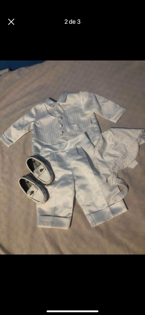 ropa y zapatos - Ropa de bautizo de bebe incluye zapatos  1