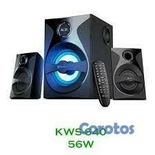 computadoras y laptops - BOCINAS KLIPX 2.1 KWS-640, 56W, BT, RANURAS SD, USB, 3.5MM