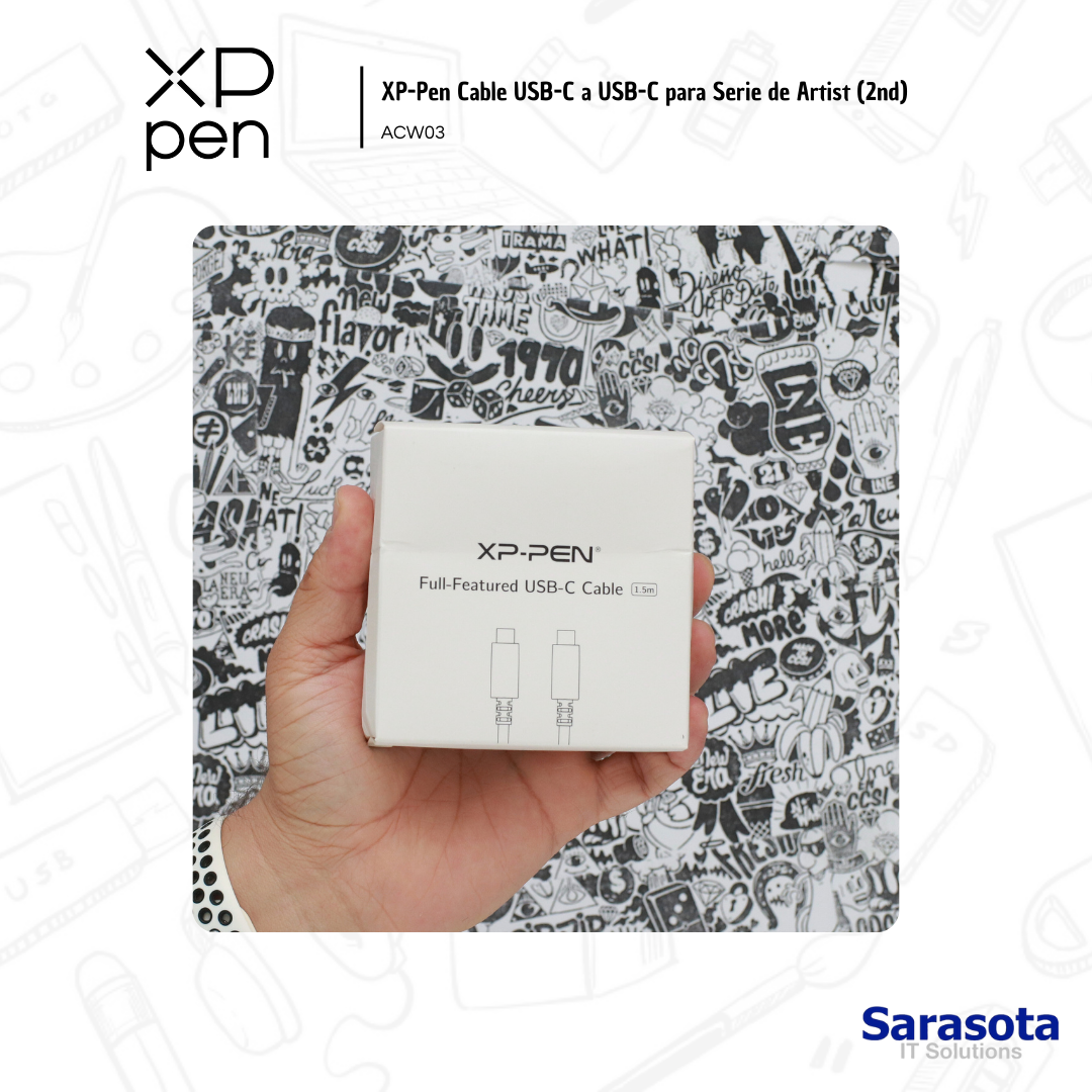 accesorios para electronica - XP-Pen Cable USB-C a USB-C,  Serie de Artist 2nd 1