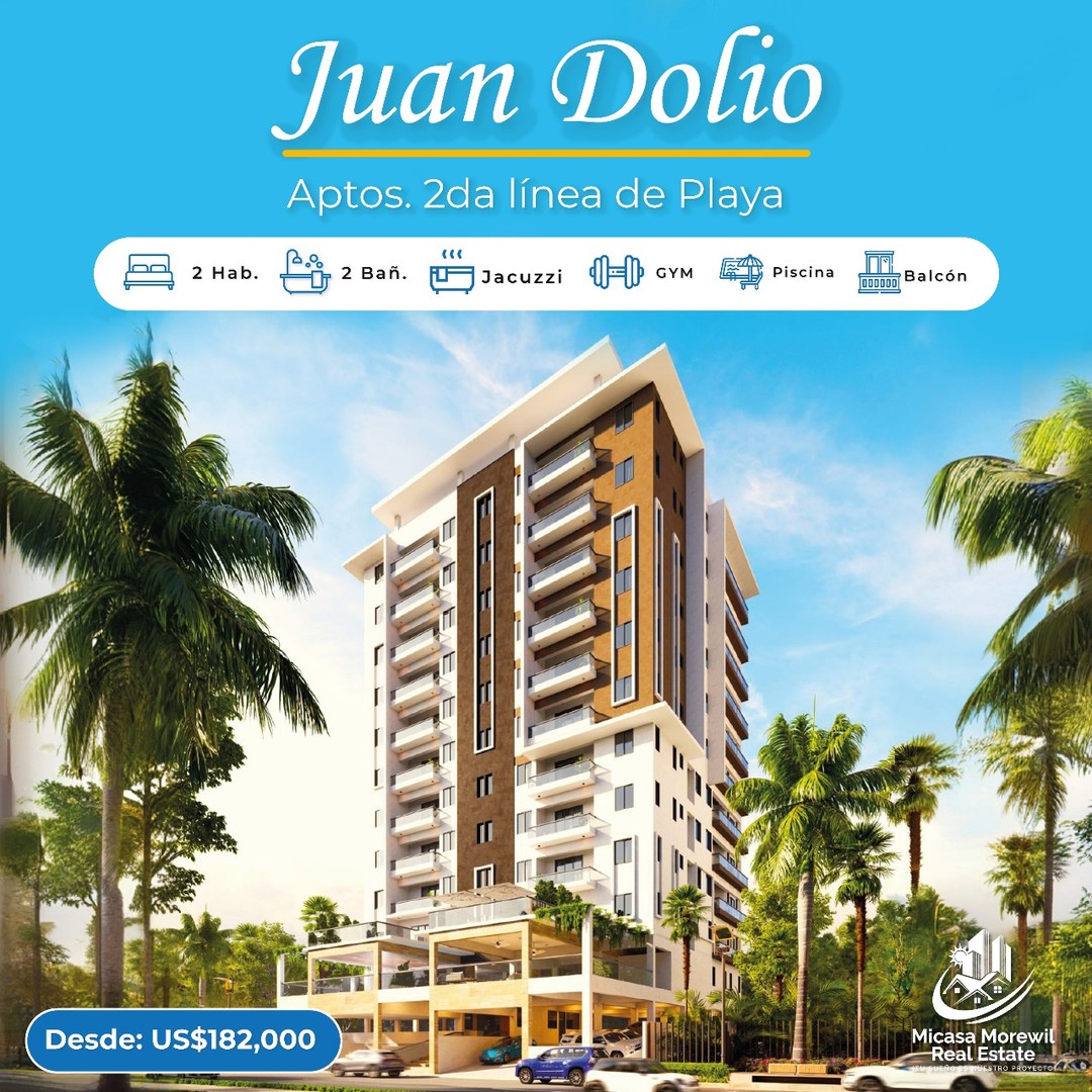 apartamentos - Juan Dolio 
2da línea de Playa 🏝 