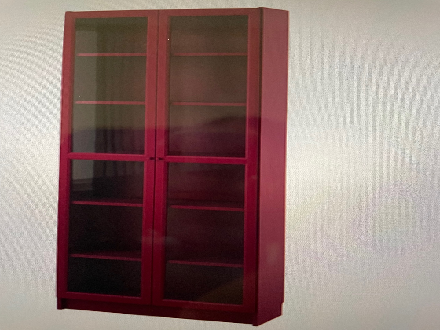 muebles y colchones - Librero Ikea Billy Oxberg puertas cristal Altura 79 1/2” Ancho 31 Profundidad 11