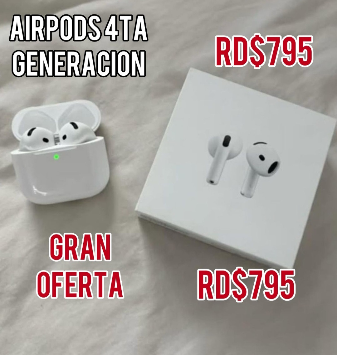 accesorios para electronica - Airpods 4ta Generación  0