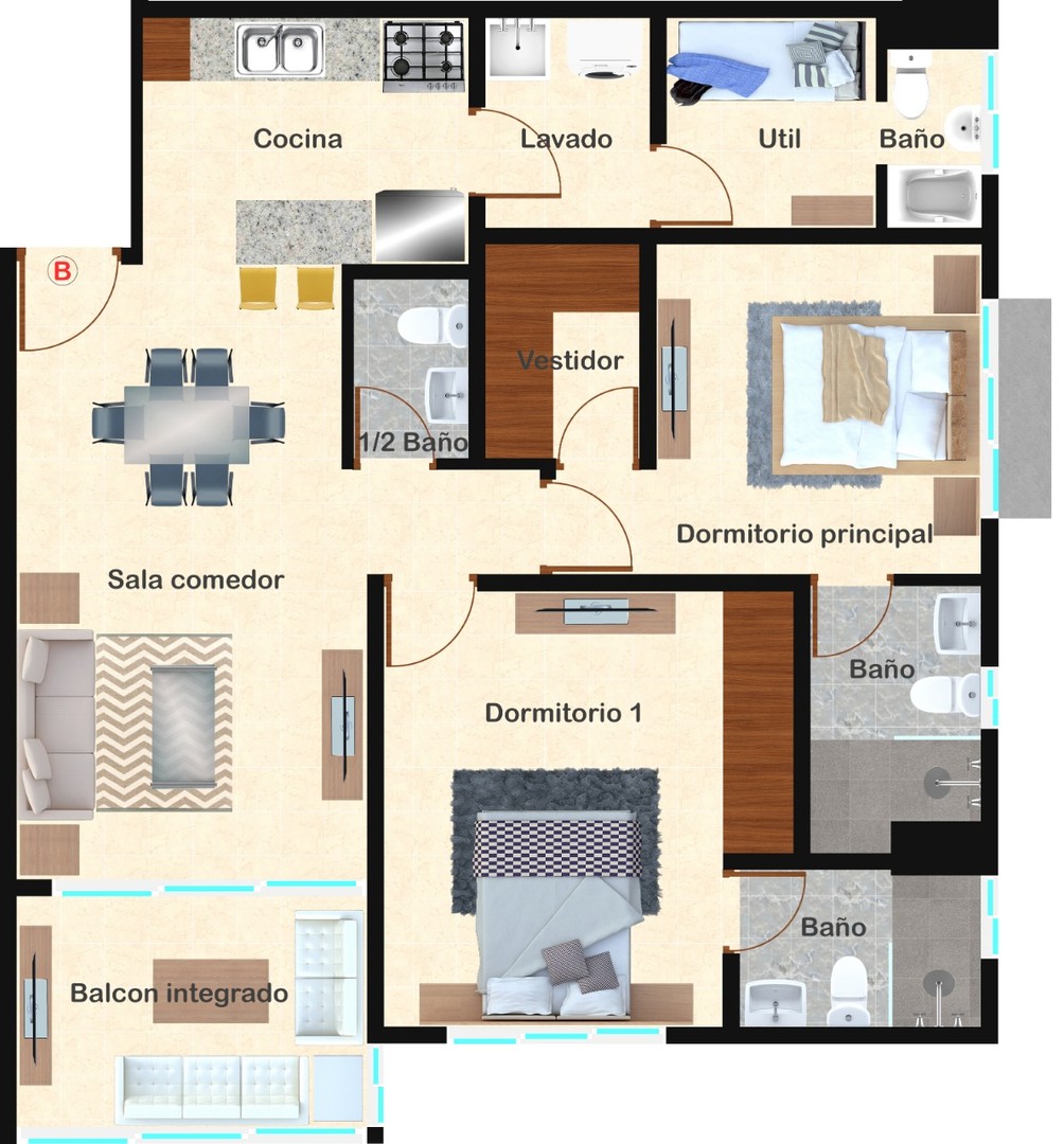 apartamentos - Proyecto de apartamentos en Evaristo Morales 3