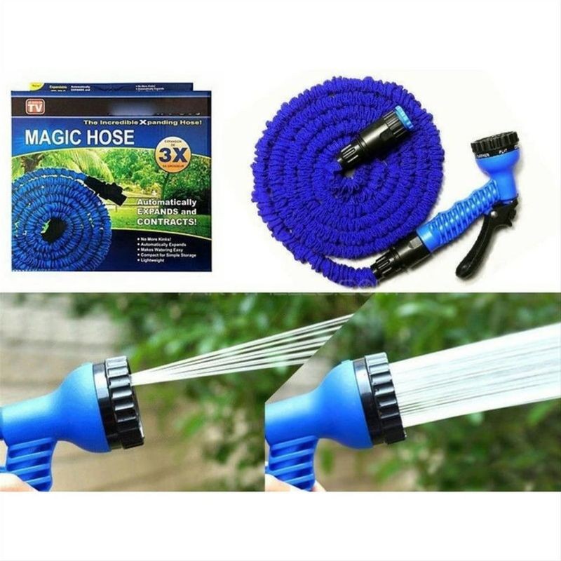 herramientas, jardines y exterior - Manguera expandible  potente de nuevo diseño con pistola gratis - 150 pies. 2