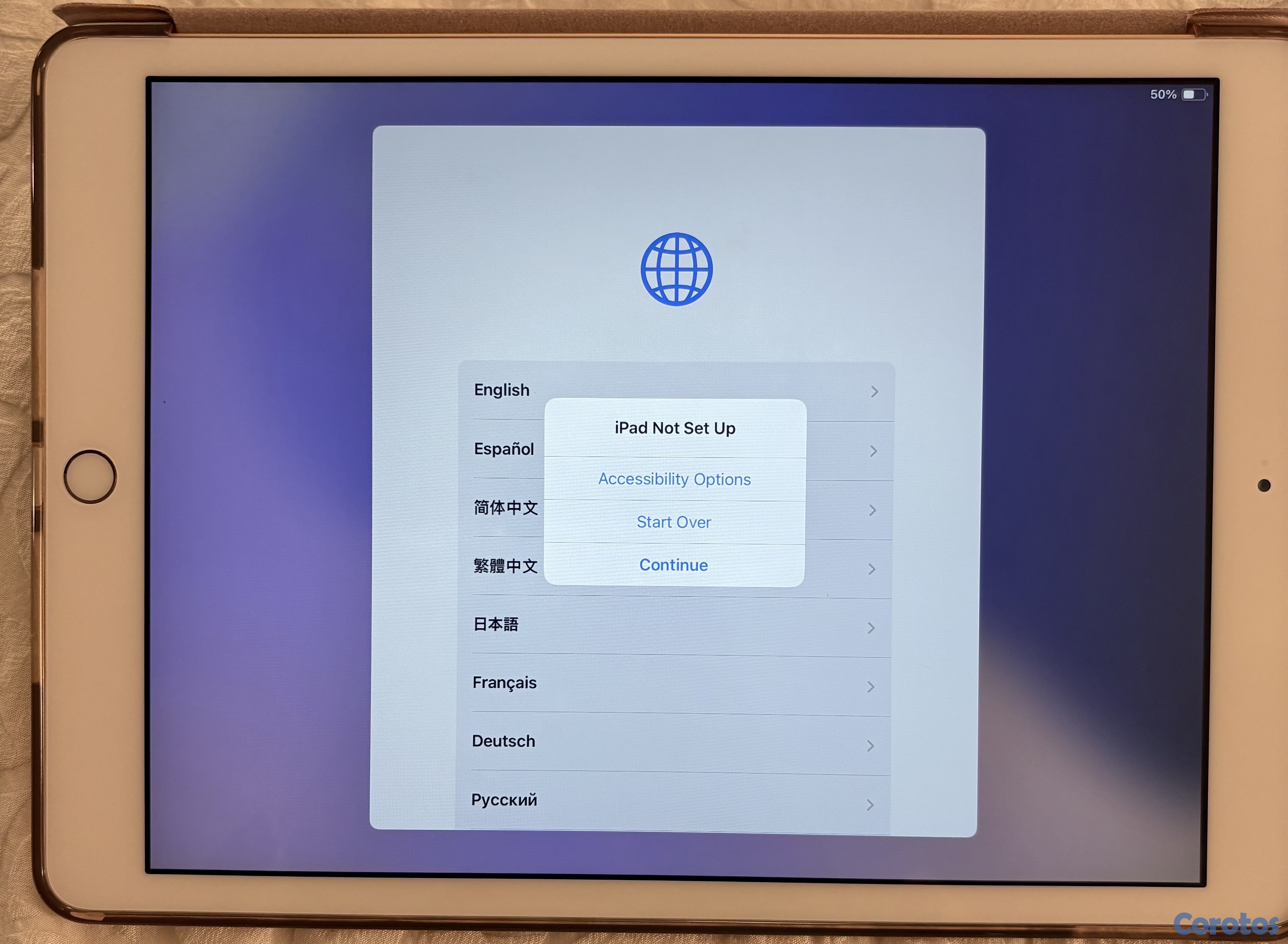 celulares y tabletas - iPad serie 8 casi nueva Rose Gold con su case y cargador y su caja  3