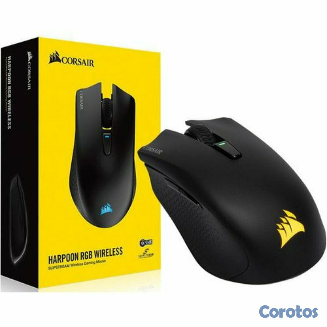 computadoras y laptops - MOUSE CORSAIR HARPOON PRO GAMING, OPTICO USB, 6 BOTONES PROGRAMABLE, VELOCIDAD 1 2