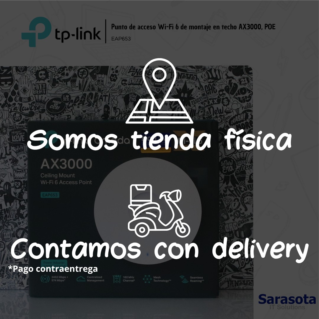 accesorios para electronica - TP-Link Access Point EAP653 Omada WIFI 6 Mesh AX30 6