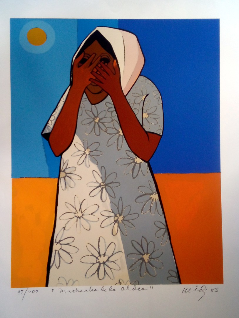 arte y antigüedades - SERIGRAFIA DE CÁNDIDO BIDÓ (con firma original del artista)