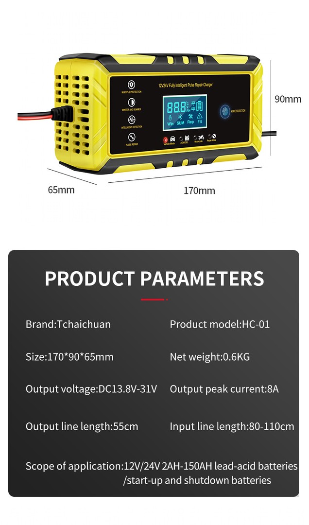 otros electronicos - Cargador de bateria 12 v a 24 v 4