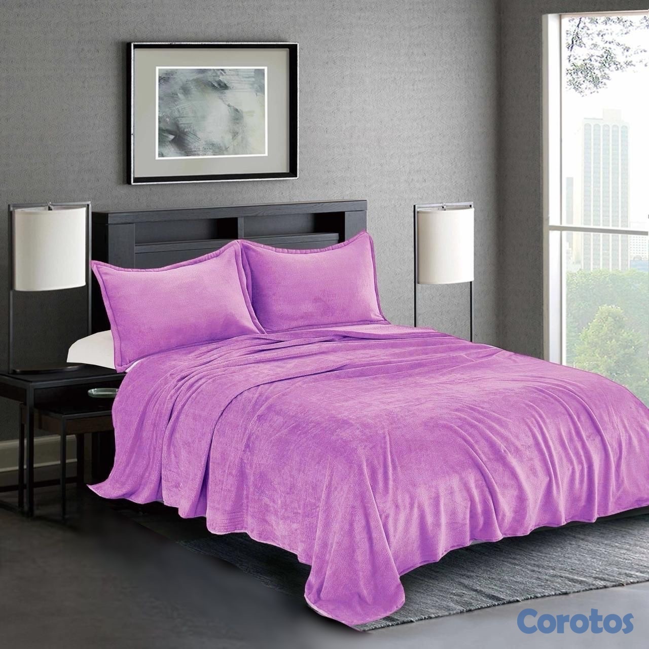 decoración y accesorios - juego de frisas 3 pieza para cama de queen  7