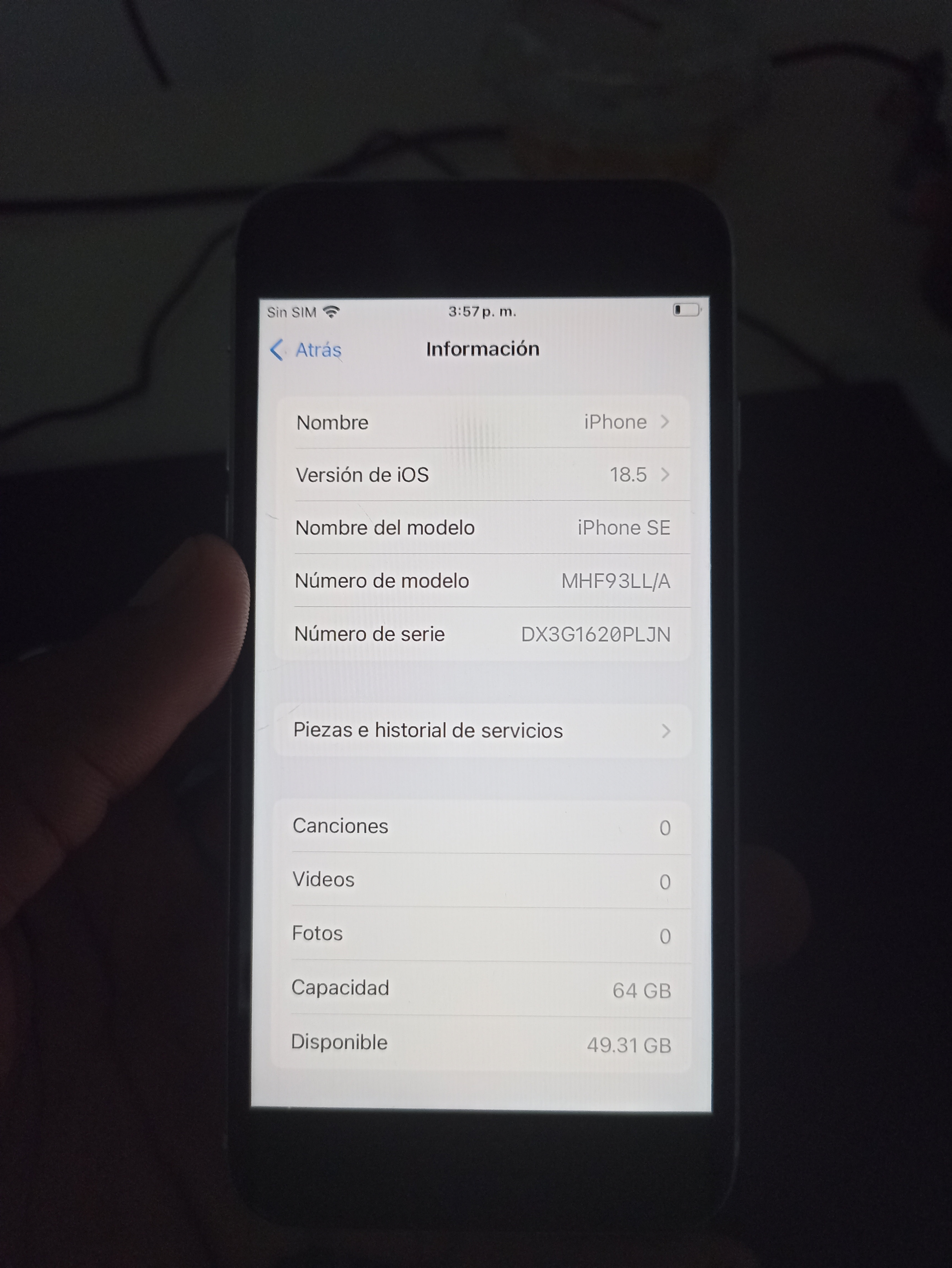celulares y tabletas - iPhone SE 2020 usado 7