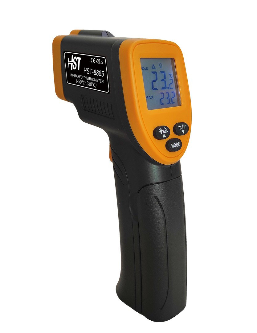 Termometro digital laser infrarrojo Pantalla LCD Portatil 4