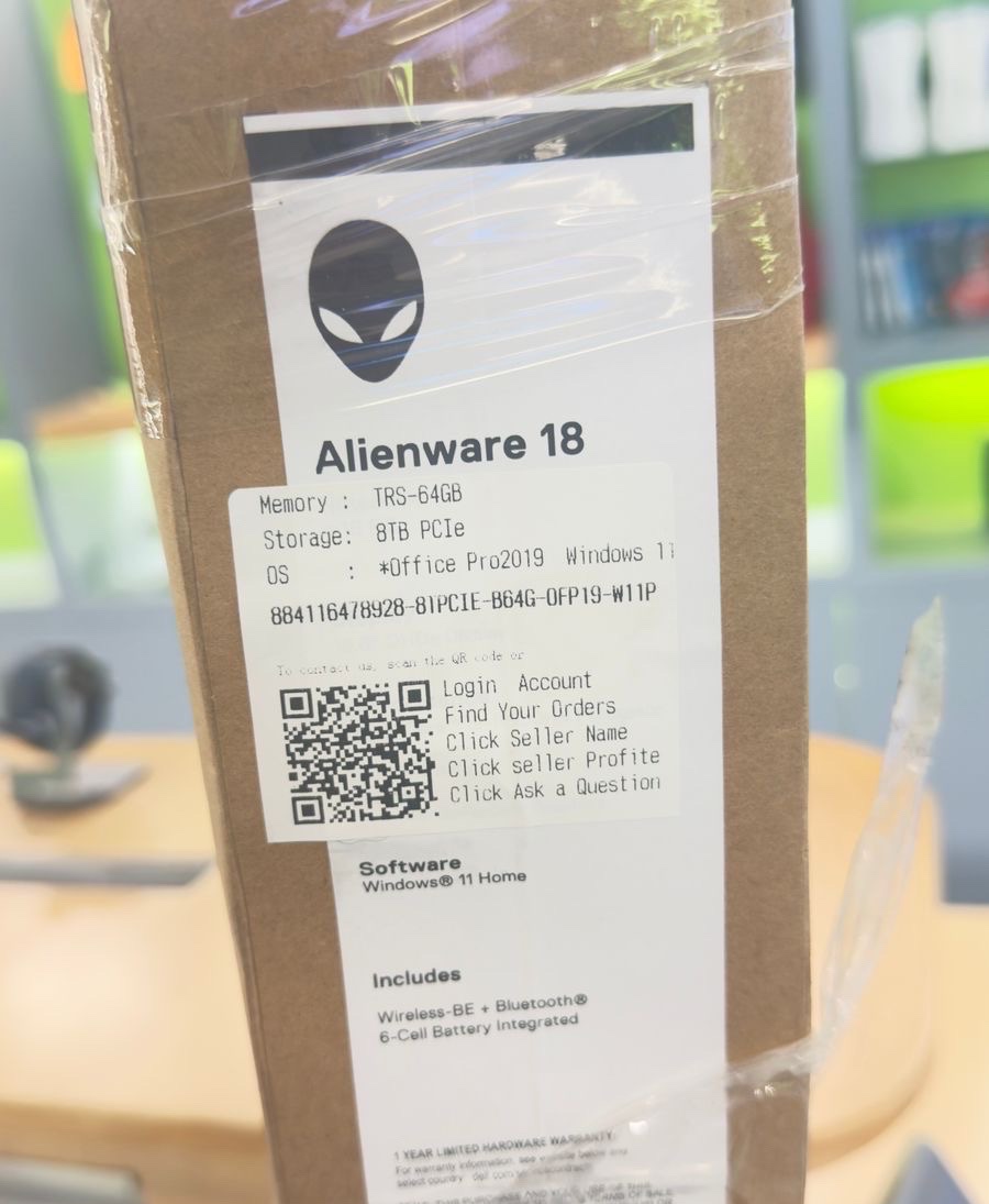 celulares y tabletas - ALIENWARE M18 R2 i9 RTX4090 8TB 64GB DE RAM Nueva Sellada  3