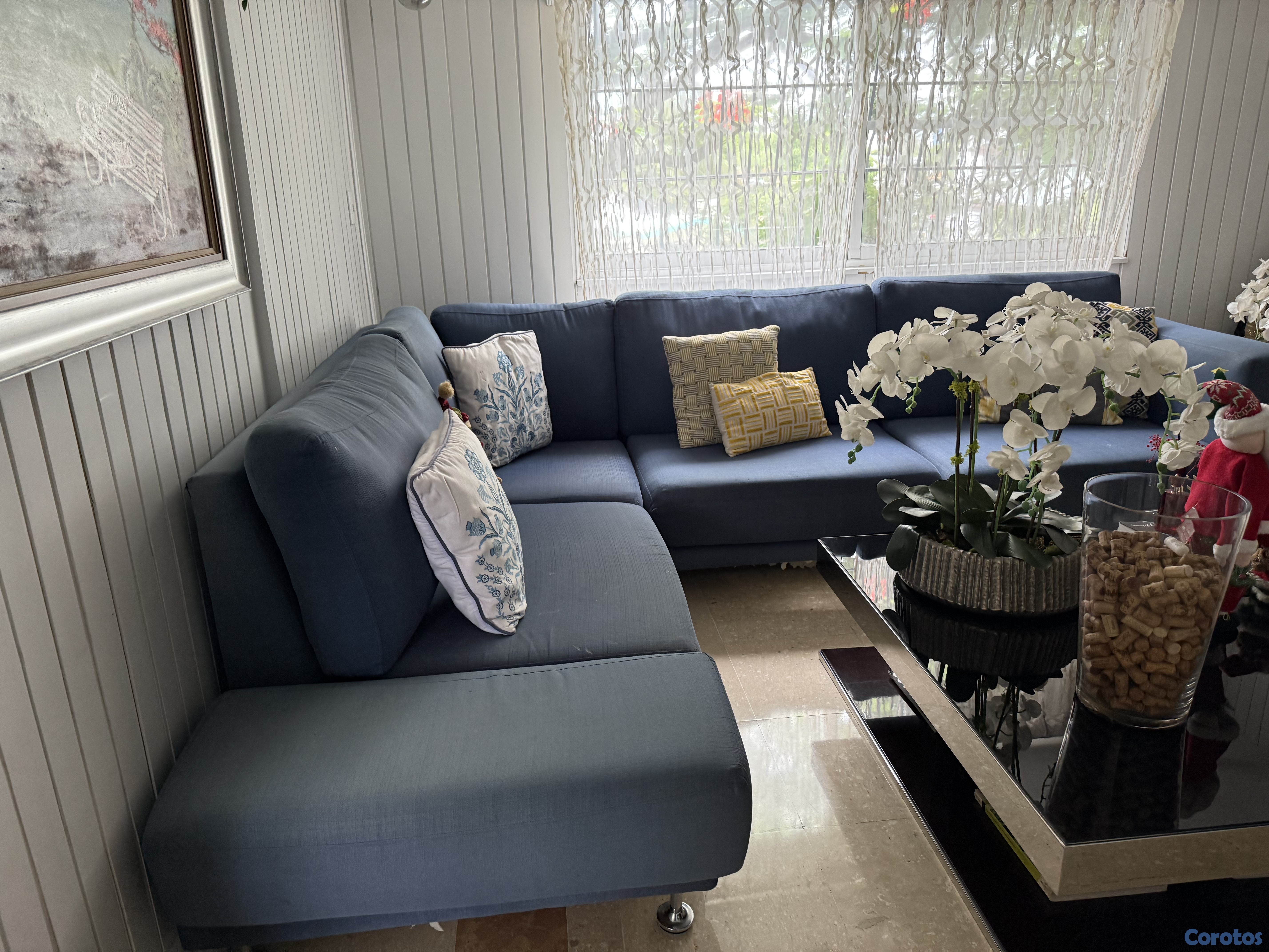 muebles y colchones - Sofa en L 1