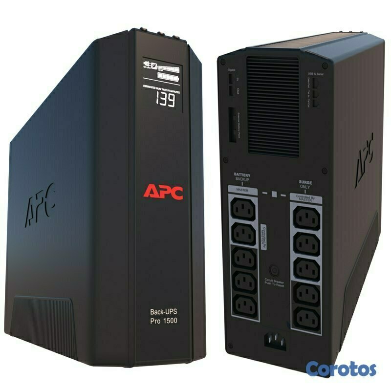 computadoras y laptops - UPS APC BR1500G BACK-UPS PRO, 1.5KVA (1500VA), 865 WATTS 2