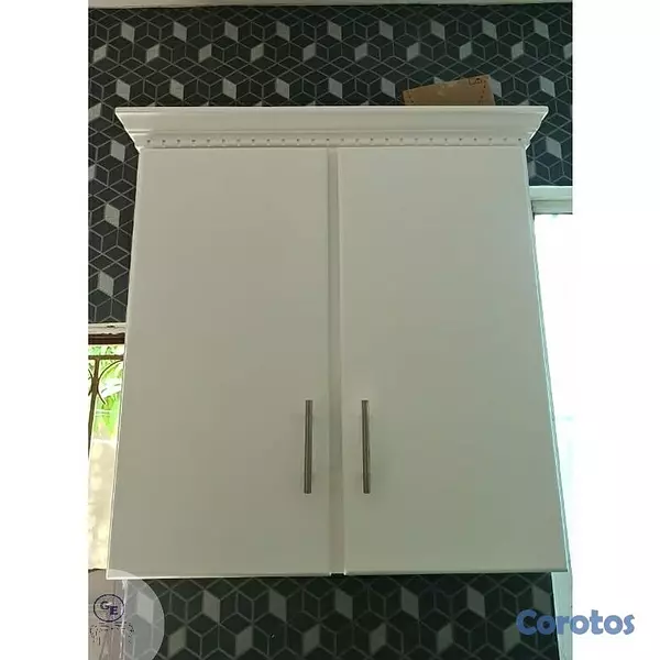cocina - Gabinetes en hidrofugo blanco moderno  3