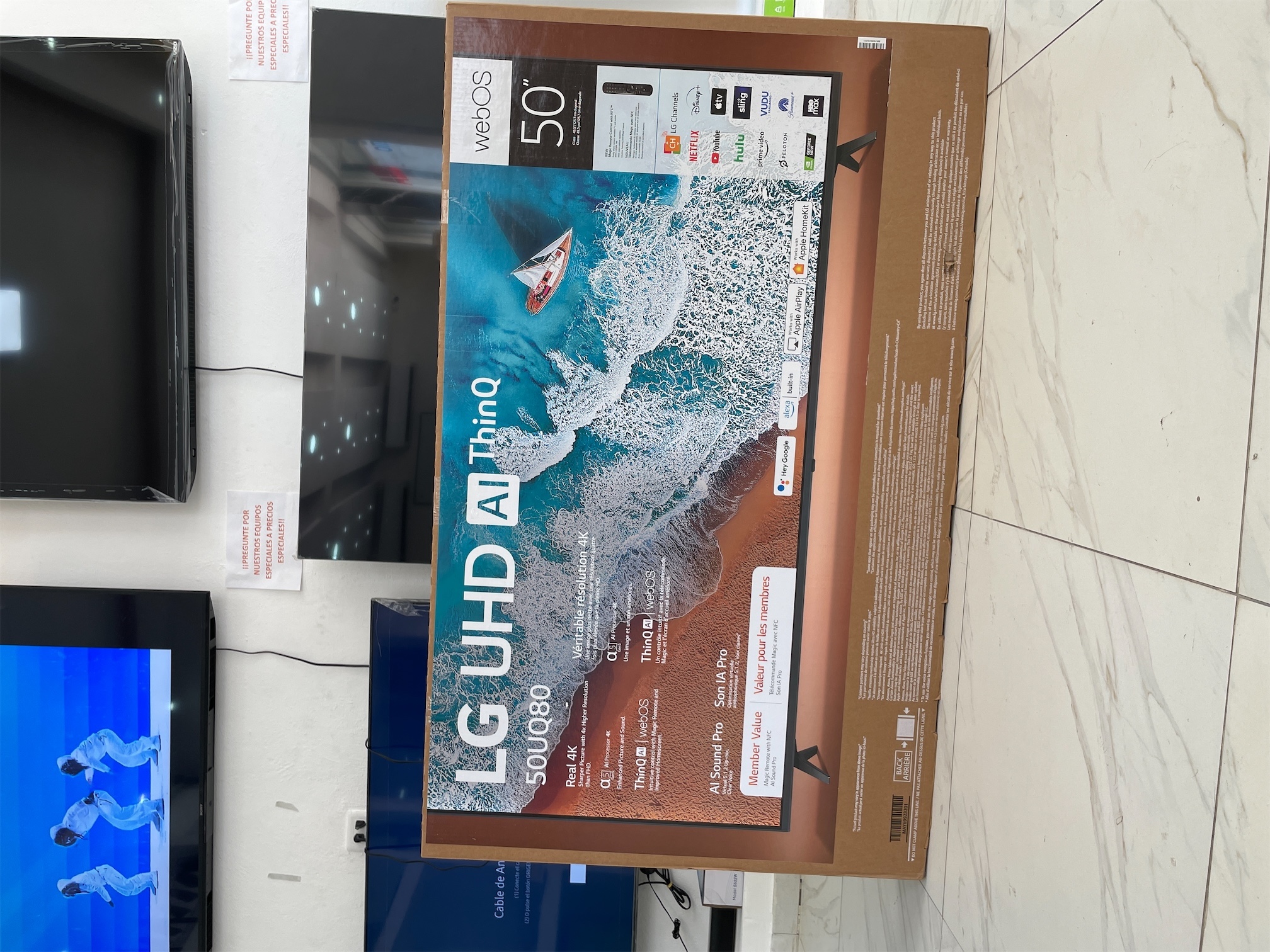 tv - Tv LG 50” UQ80 Smart Tv 4K Bluetooth magic control comando de voz garantía