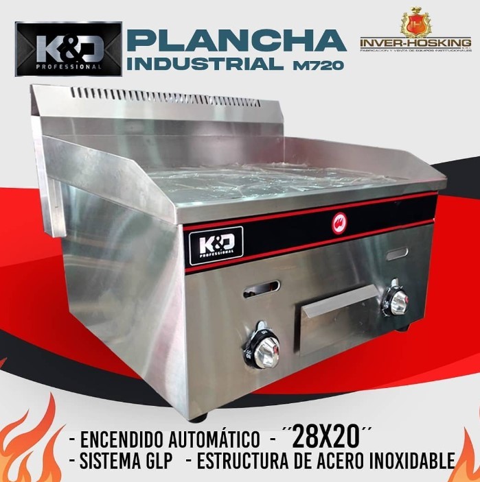 equipos profesionales - K&D, Plancha Industrial 1