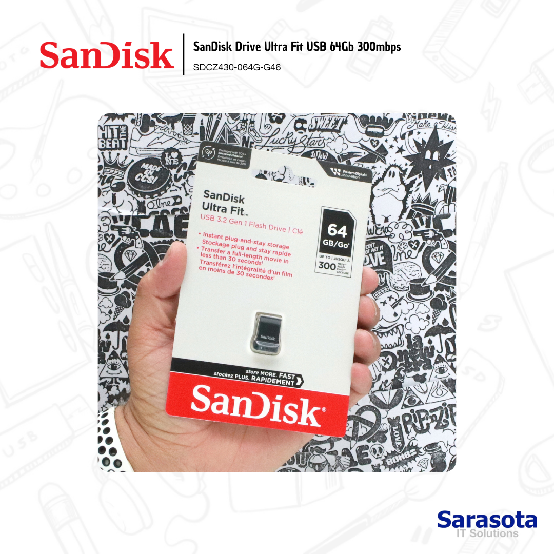 accesorios para electronica - Sandisk memoria USB 3.2 Ultra Fit de 64Gb 300mbps 1