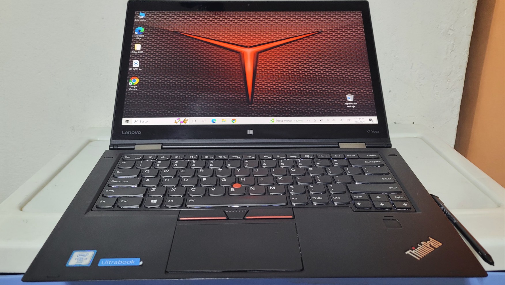 computadoras y laptops - Lenovo X1 Touch 14 Pulg Core i5 Ram 8gb ddr4 Disco 256gb Solido full 0