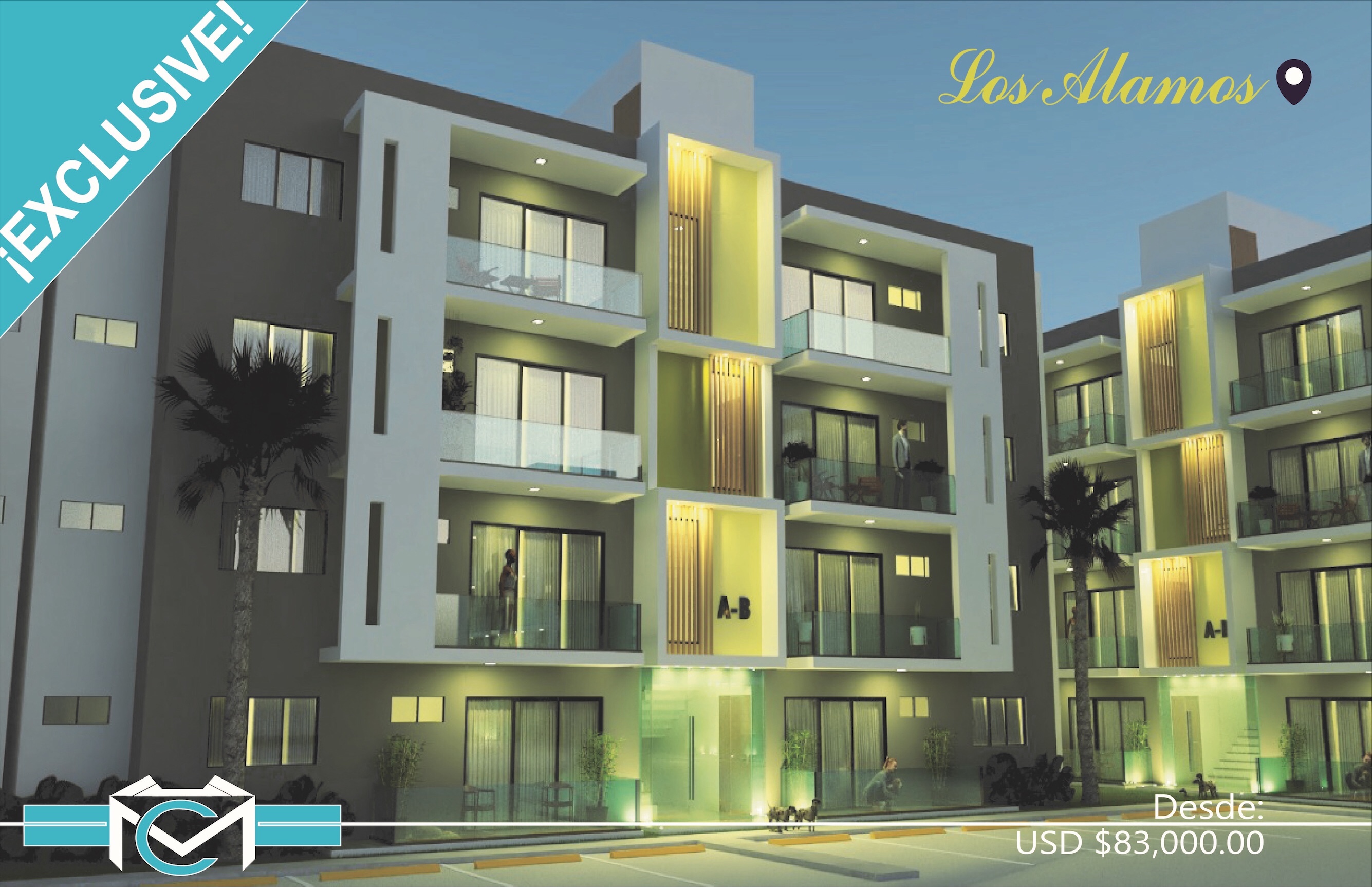 apartamentos - ¡Lujoso Residencial de Apartamentos en Los Alamos con Piscina en Zona Céntrica!