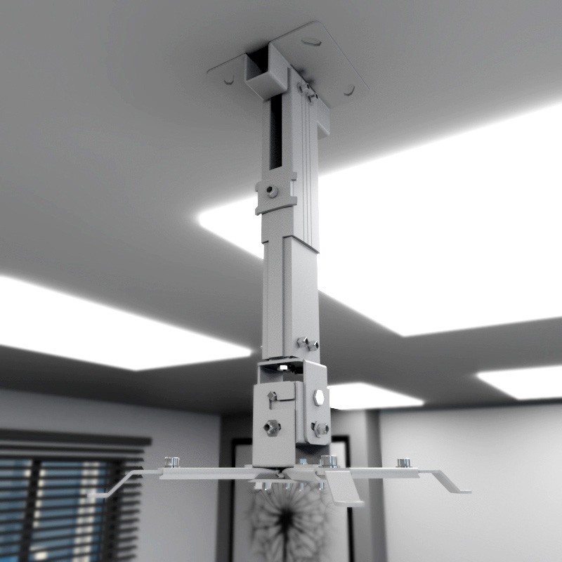 computadoras y laptops - SOPORTE BASE PARA PROYECTOR KLIPX BLANCA DE TECHO DESDE 280MM HASTA 350MM DIAGON 1