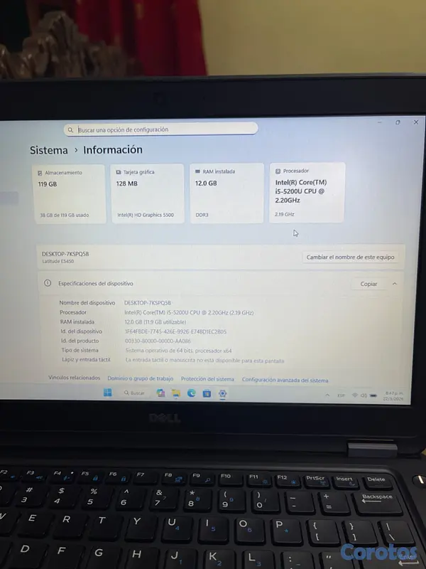 computadoras y laptops - Dell Latitude E5450 i5 de 5 generación  3