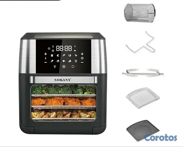 electrodomesticos - Freidora de aire 12 litros digital tipo horno sokany SK-ZG-8029 2