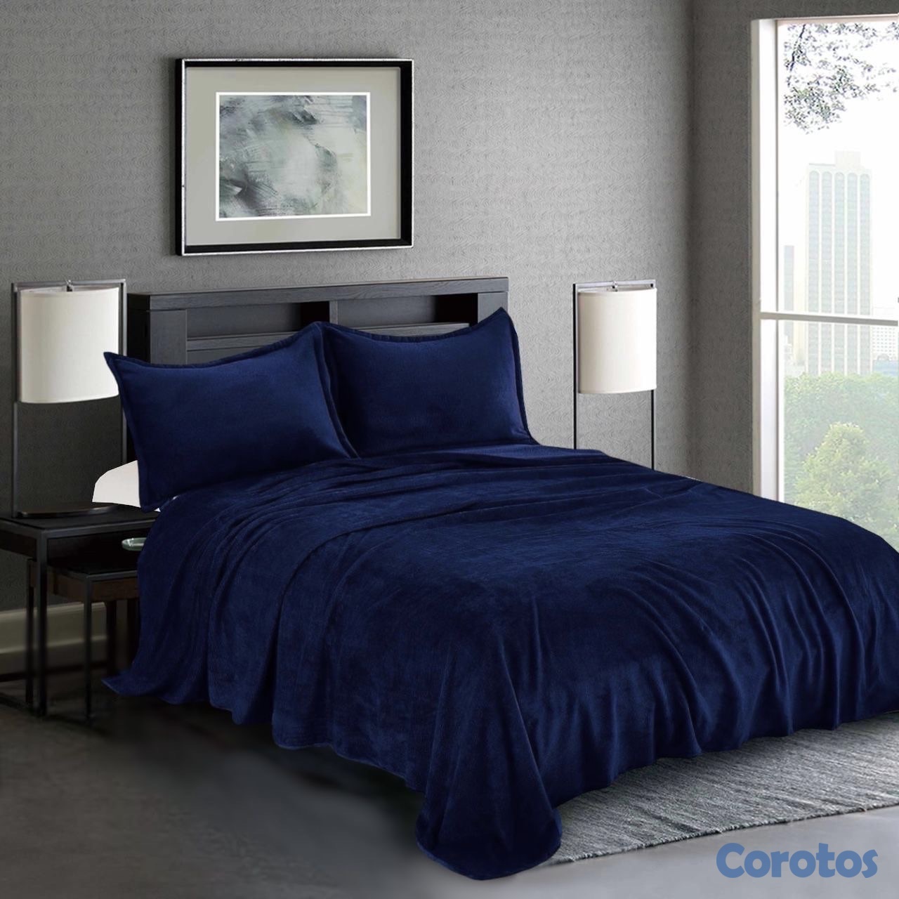 decoración y accesorios - juego de frisas 3 pieza para cama de queen  8