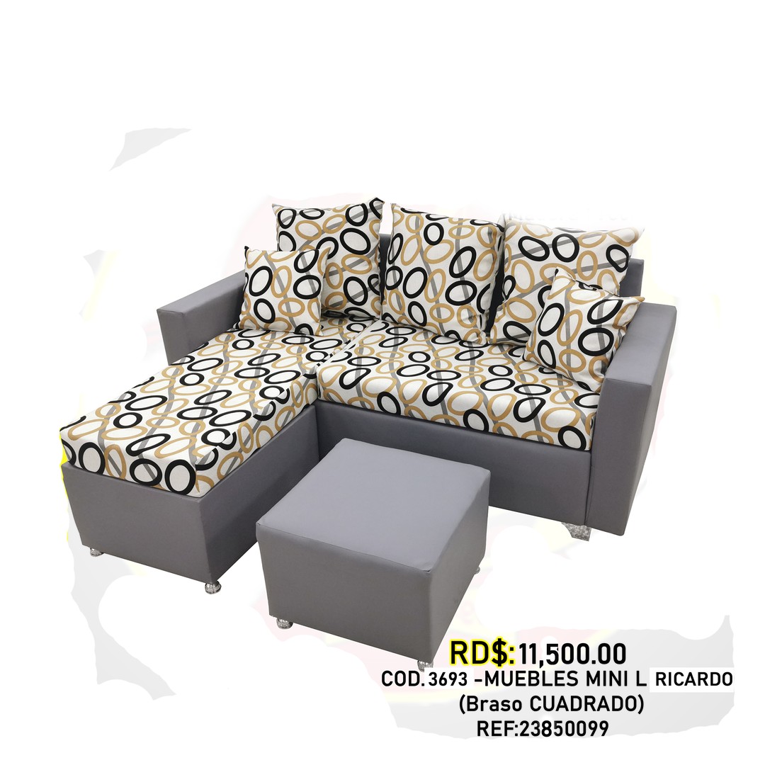 muebles y colchones - Mueble mini L color gris tipo 3