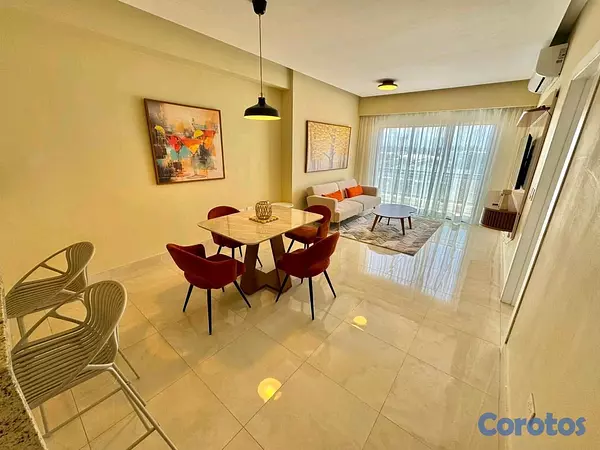 apartamentos - Apartamento Amueblado en Alquiler  3