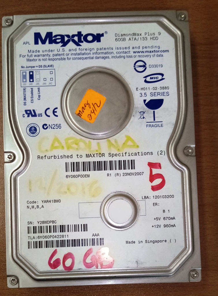 computadoras y laptops - Juego de 5 discos duros HDD y memorias RAM para computadores desktop viejas nuev 1