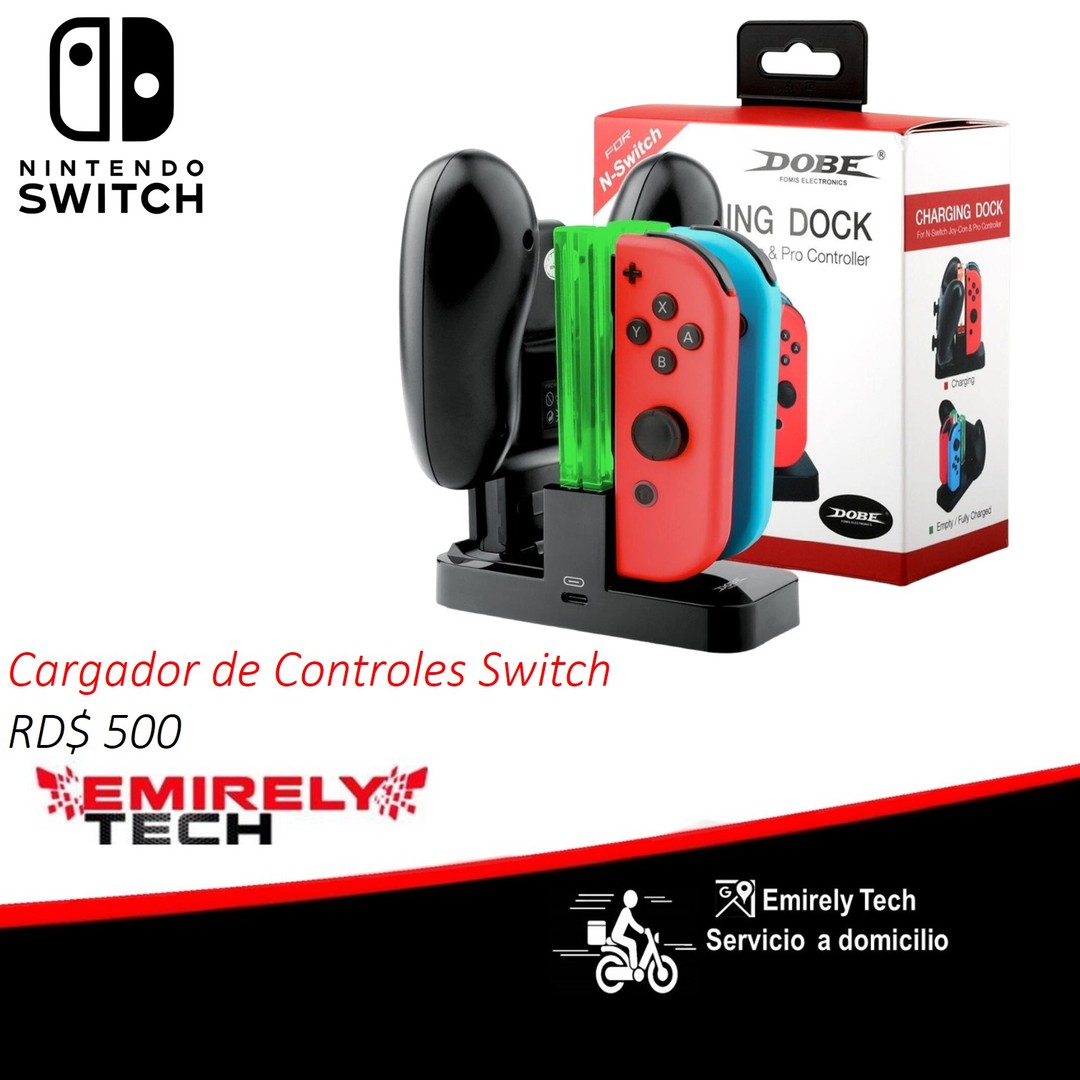 accesorios para electronica - Cargador Control Nintendo Switch Base Controles de Juego