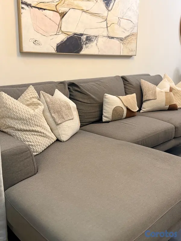 muebles y colchones - Vendo Sofá gris  4