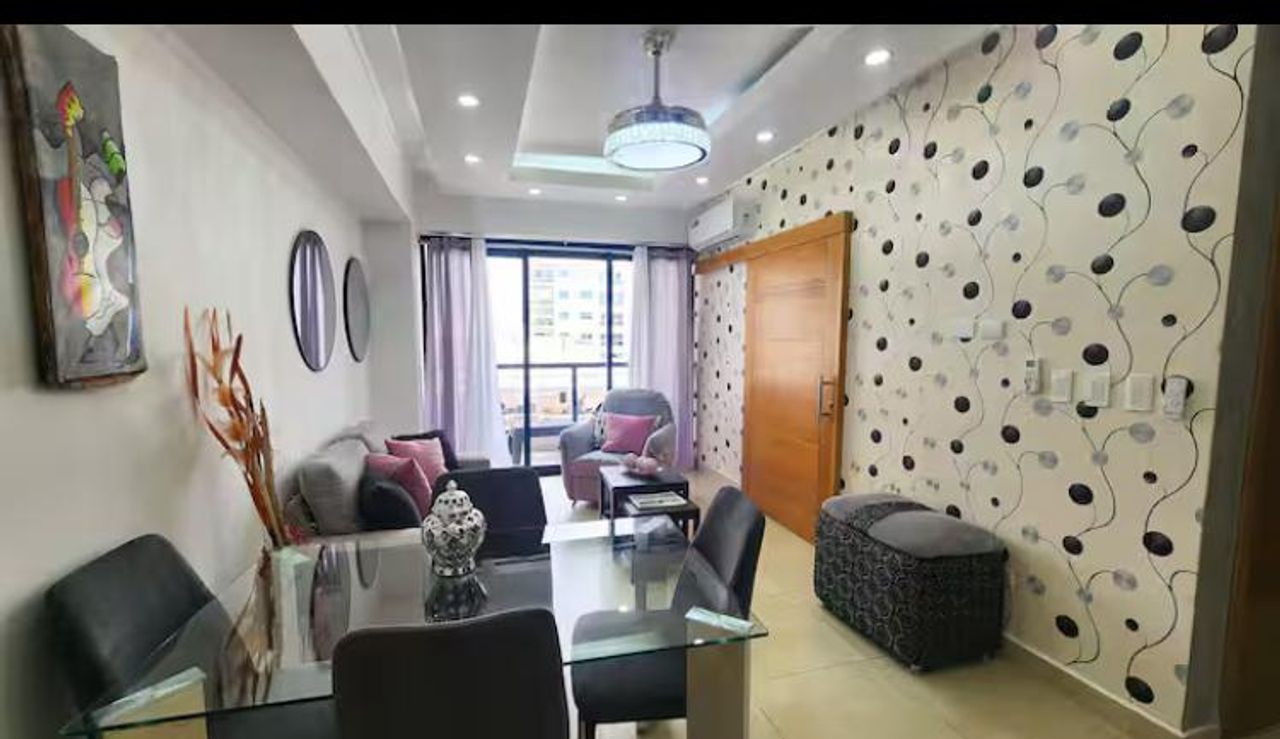 apartamentos - Apartamento amueblado en alquiler en Evaristo Morales 