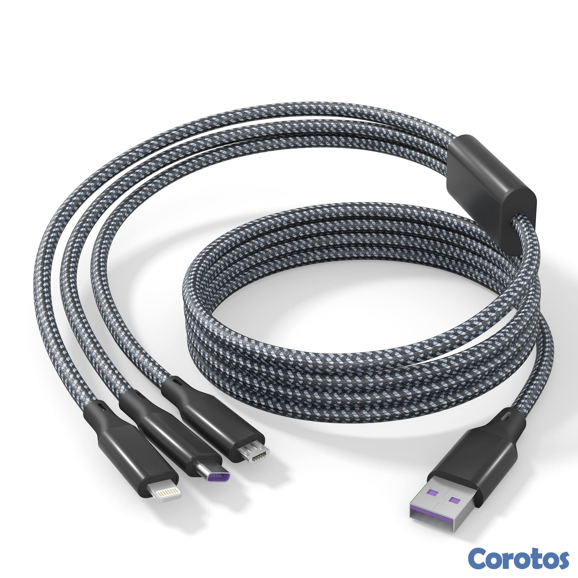 accesorios para electronica - CABLE USB 5.0A 3 EN 1 MY-7113 1