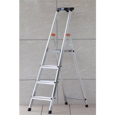 herramientas, jardines y exterior - ESCALERA DE 4 PELDAÑOS DE ALUMINIO + BANDEJA DE HERRAMIENTAS MULTIUSOS ESCALONES 3