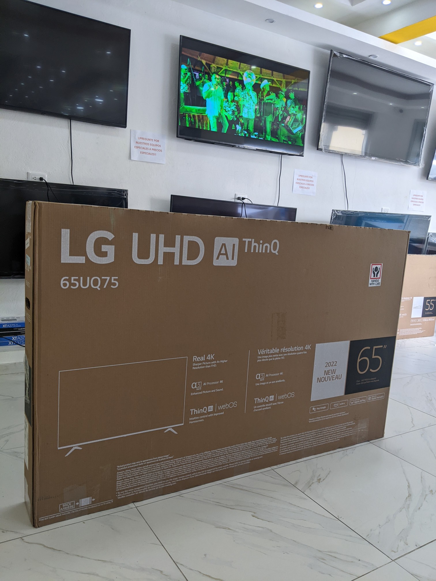 tv - Tv LG 65 UQ75 39,990 Smart TV 4k 2022 1 año de garantía somos tienda física