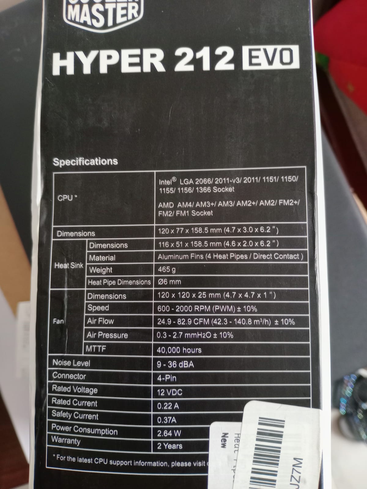 computadoras y laptops - Cooler Master Hyper 212 Evo 2