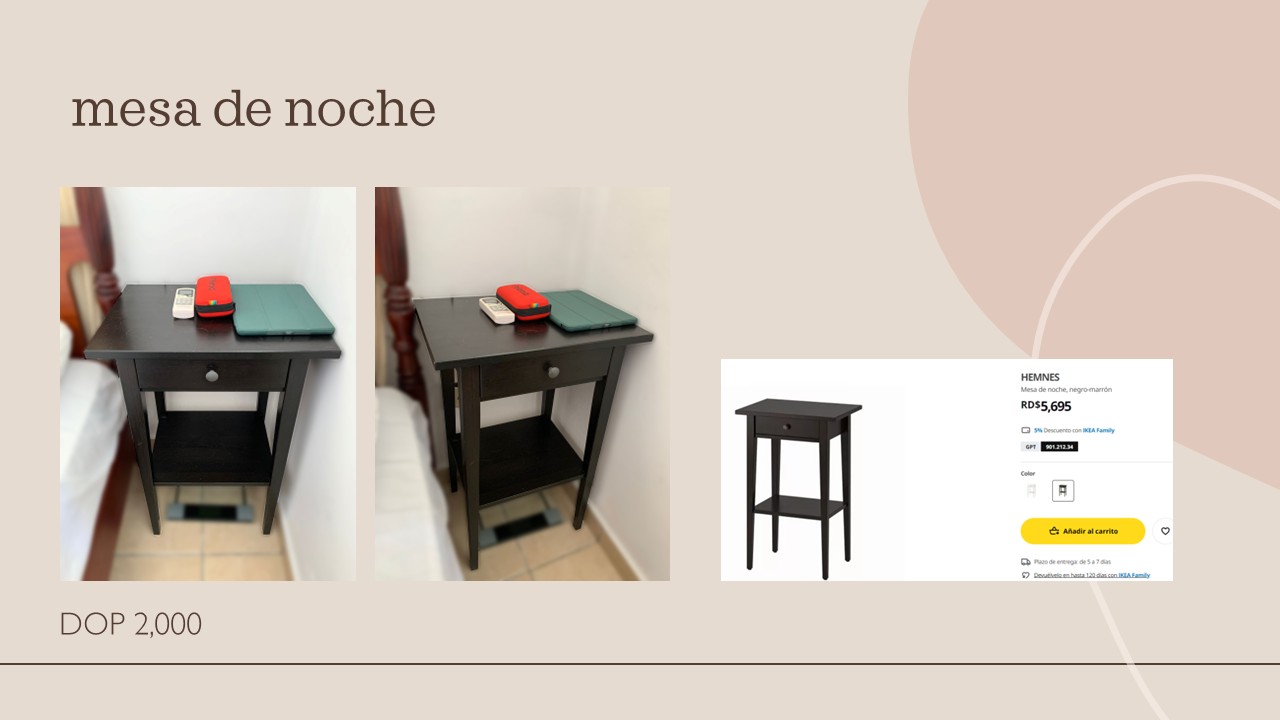 muebles y colchones - Mesa de noche IKEA