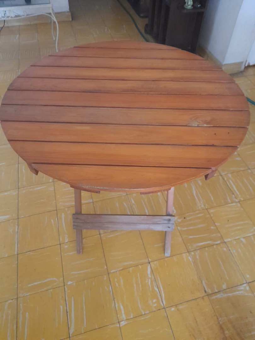 muebles y colchones - Mesa Plegable en madera 