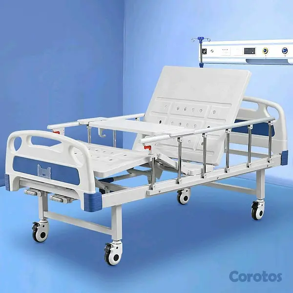 Salud y Equipamiento Médico - Cama de hospital manual nueva  4