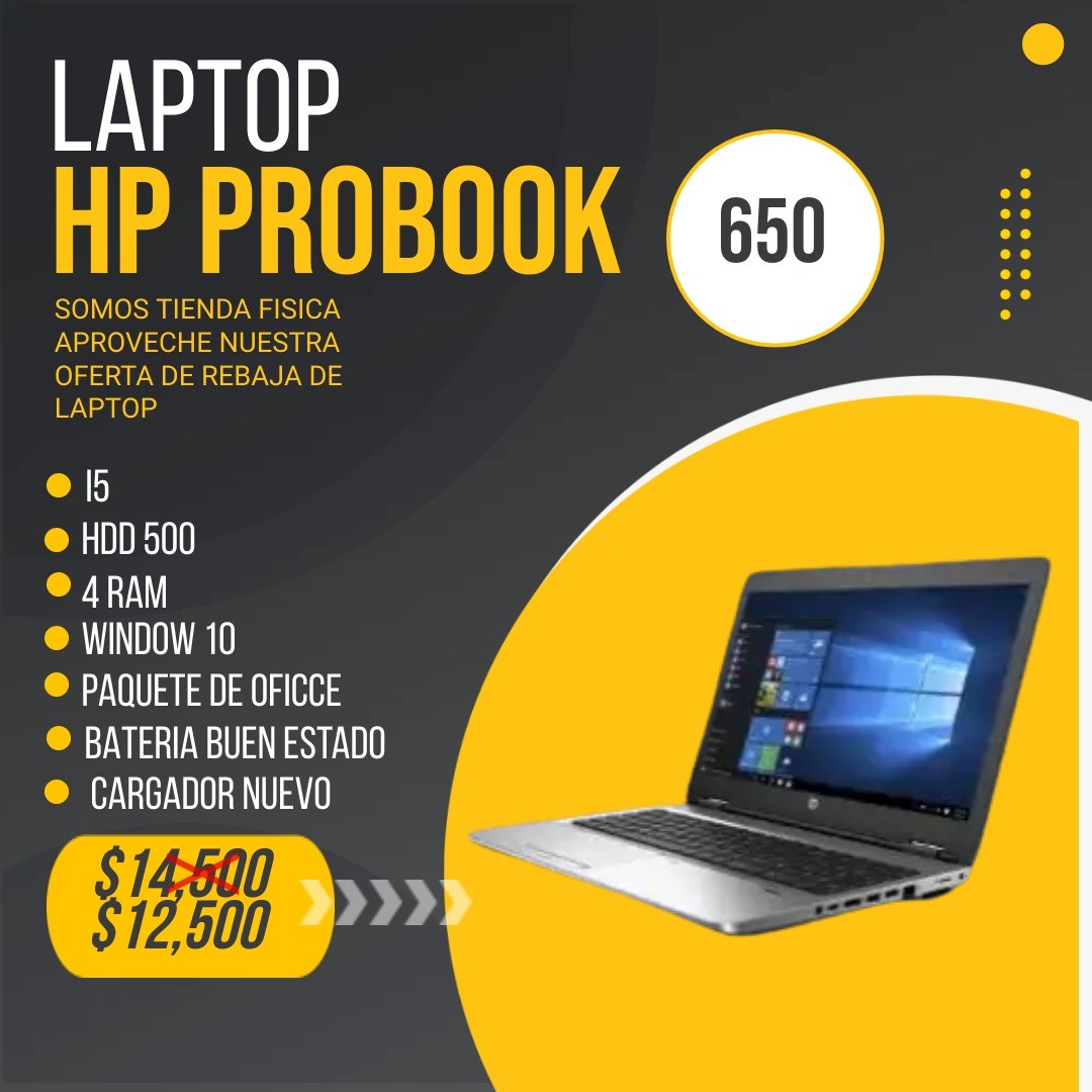 computadoras y laptops - LAPTOP HP PROBOOK 650 