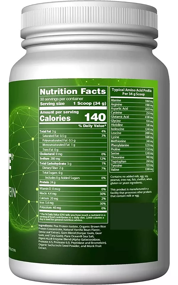 Salud y Equipamiento Médico - Proteina Vegana 1020g Vainilla 2