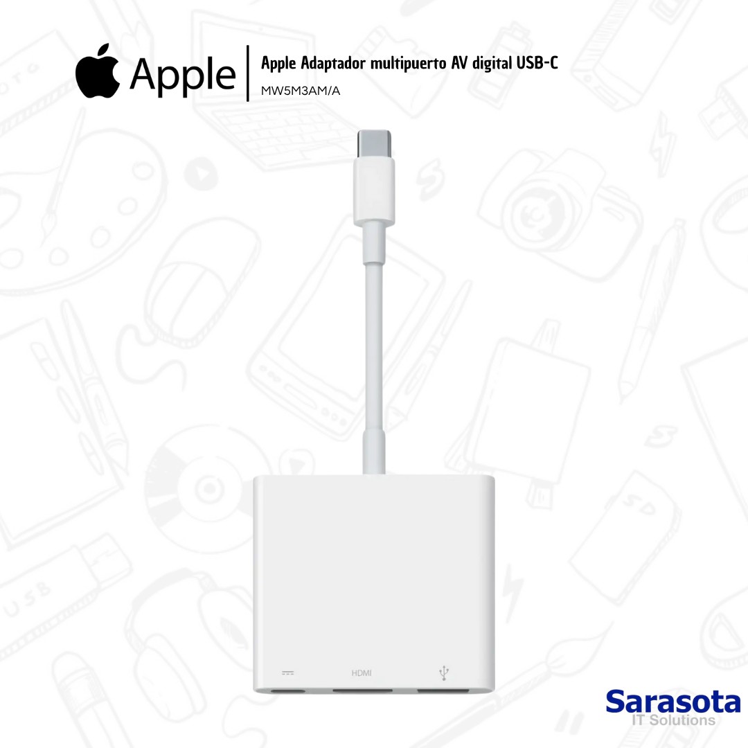 accesorios para electronica - Adaptador multipuerto de USB-C a AV digital Apple 2