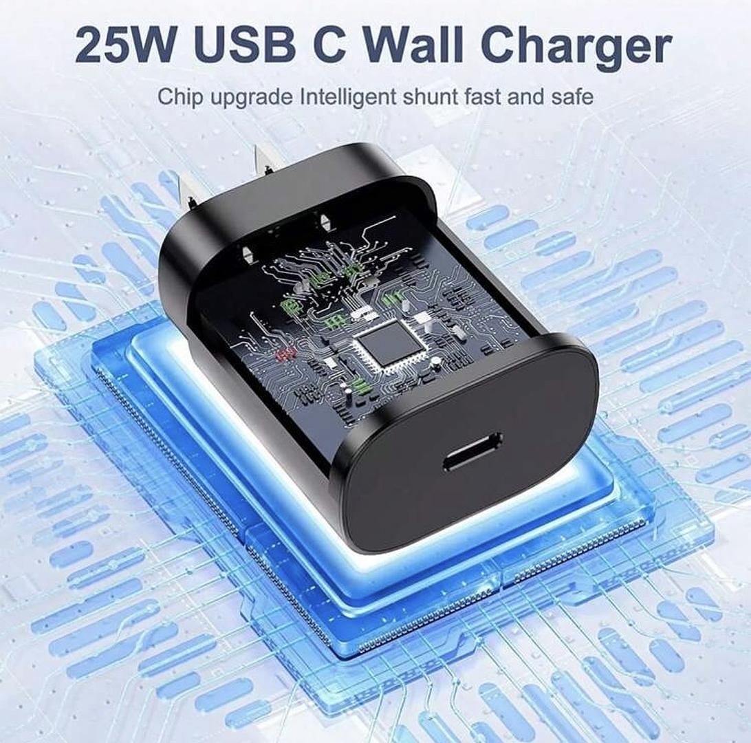 celulares y tabletas - Cargador Carga Rapida 25W Tipo C con cable de 2 Metros 1