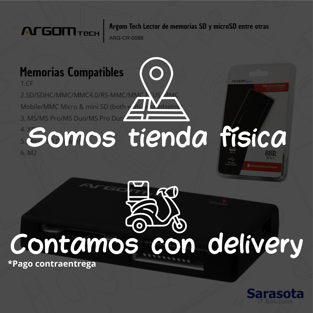 accesorios para electronica - Argom Tech Lector de tarjetas de memorias 1